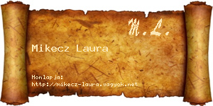 Mikecz Laura névjegykártya