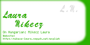 laura mikecz business card